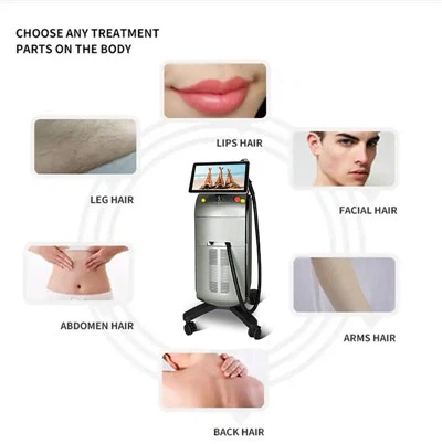 Titanium 4 Wavelength Diode Laser Hair Removal Machine