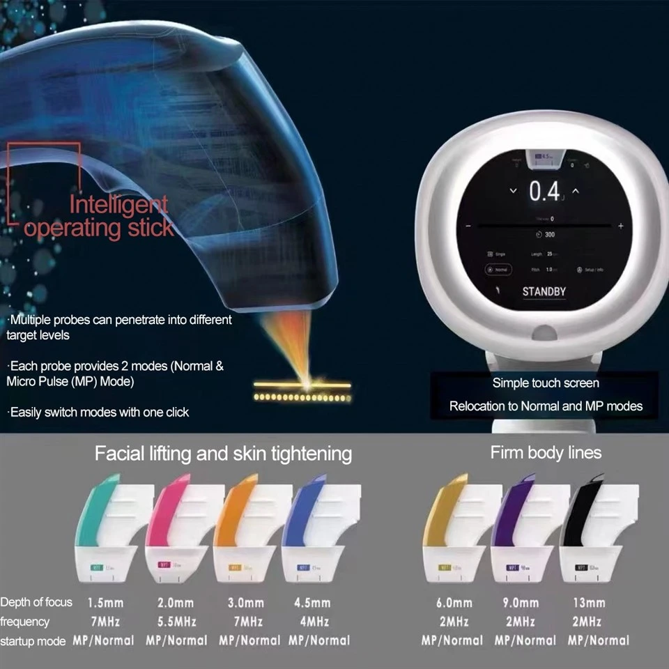 Micro Pulse Focused Ultrasound HIFU Machine For Face & Body Lifting factory