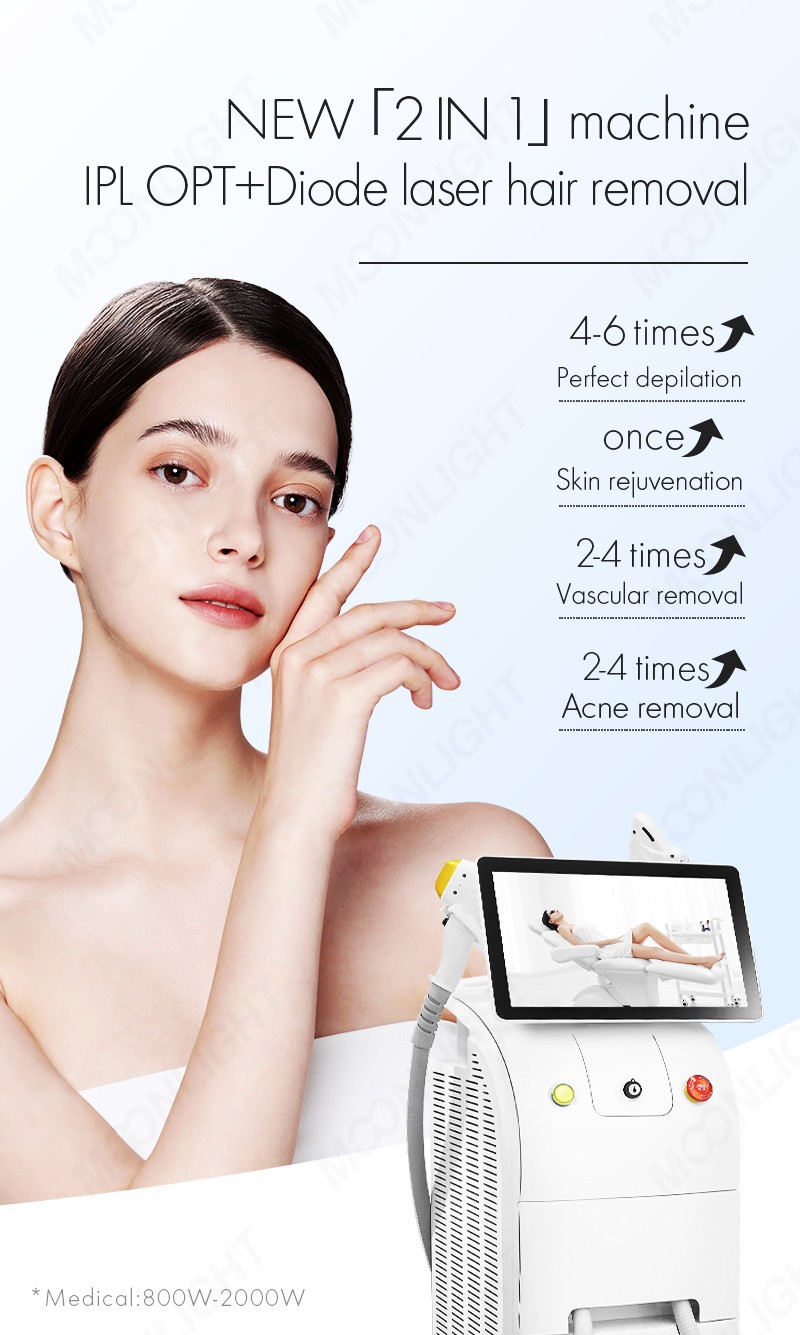 MOONLIGHT IPL-OPT + Diode Laser Hair Removal System high quality