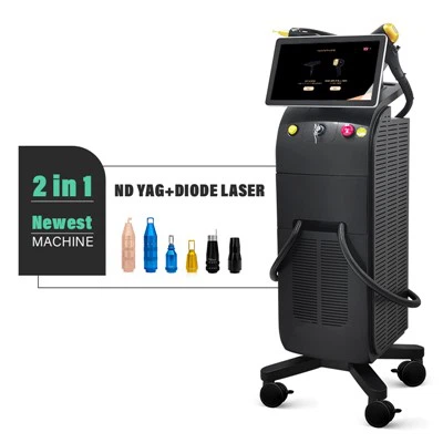 2 in 1 ND YAG + Diode Laser Hair Removal Machine