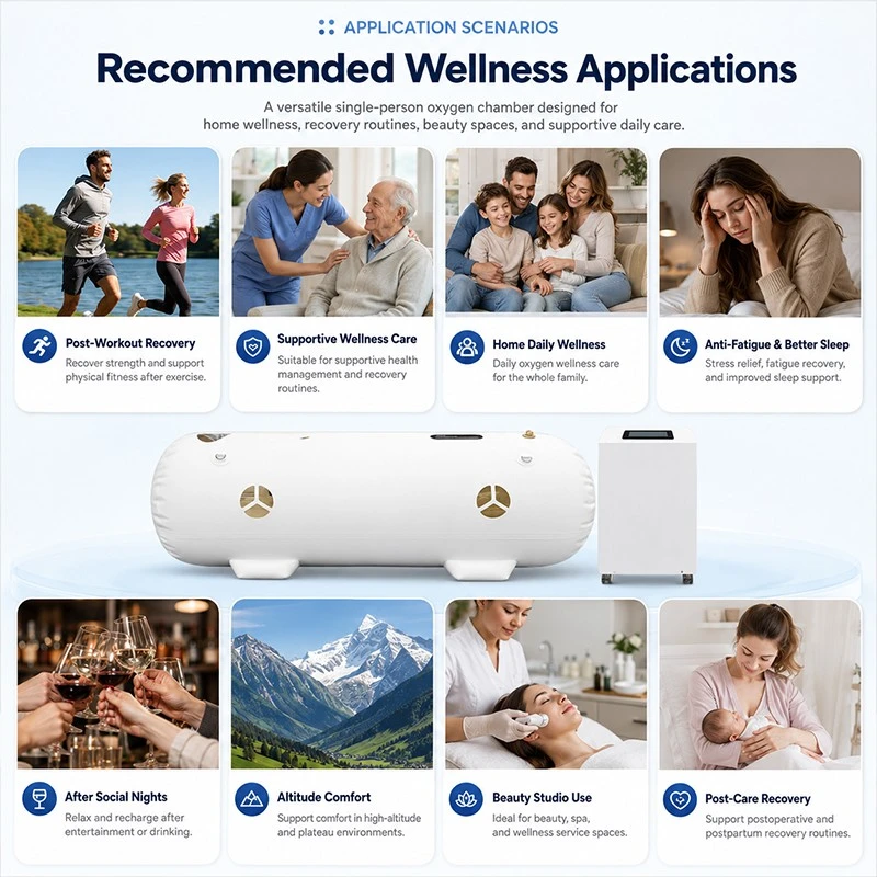 Smart Single-Person Hyperbaric Oxygen Chamber For Home & Wellness Centers factory